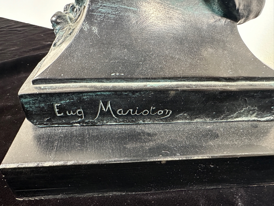 Vintage 1983 Austin Productions 'La Grace' Plaster Statue After Eugene Marioton 31'H [Photo 6]