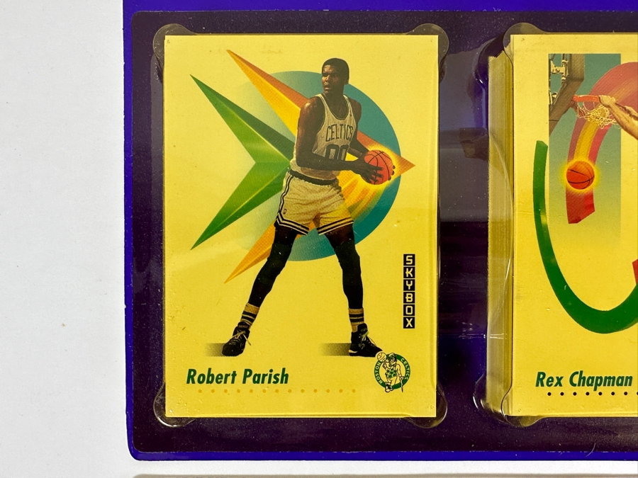 Vintage 1991 Skybox NBA Basketball Factory Stealed Bister Packs Showing Cards Of Michael Jordan, Earvin Magic Johnson, Robert Parish & David Robinson [Photo 5]