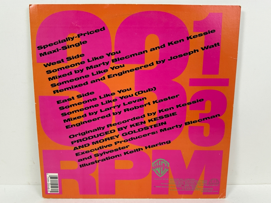 Iconic Album Cover For 'Someone Like You' Promo Copy Dance Single By Sylvester Featuring Artwork By Celebrated Artist Keith Haring [Photo 5]