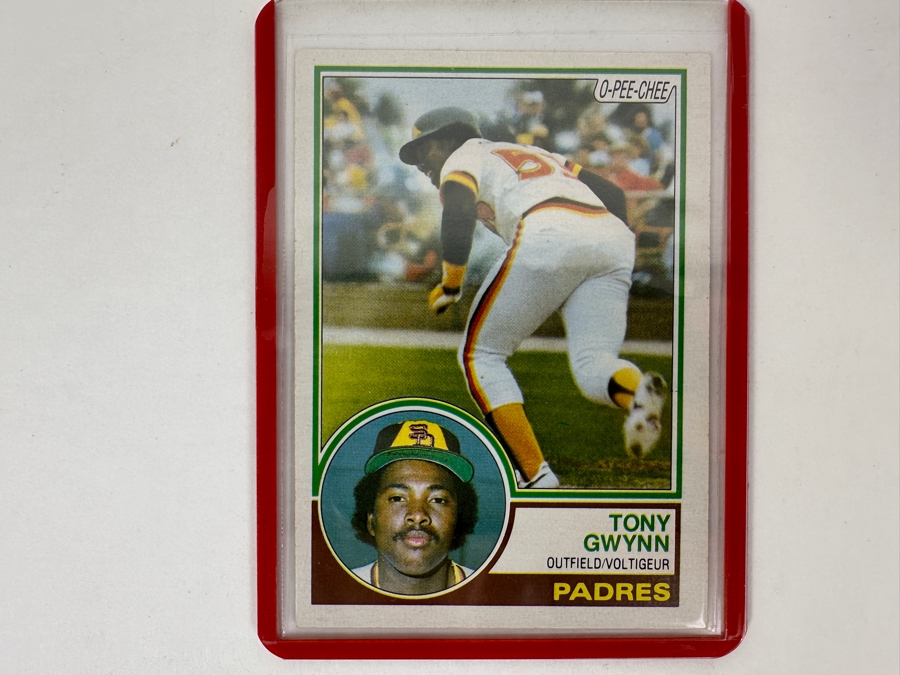 1983 Tony Gwynn (HOF) San Diego Padres O-PEE-CHEE Rookie Baseball Card [Photo 2]