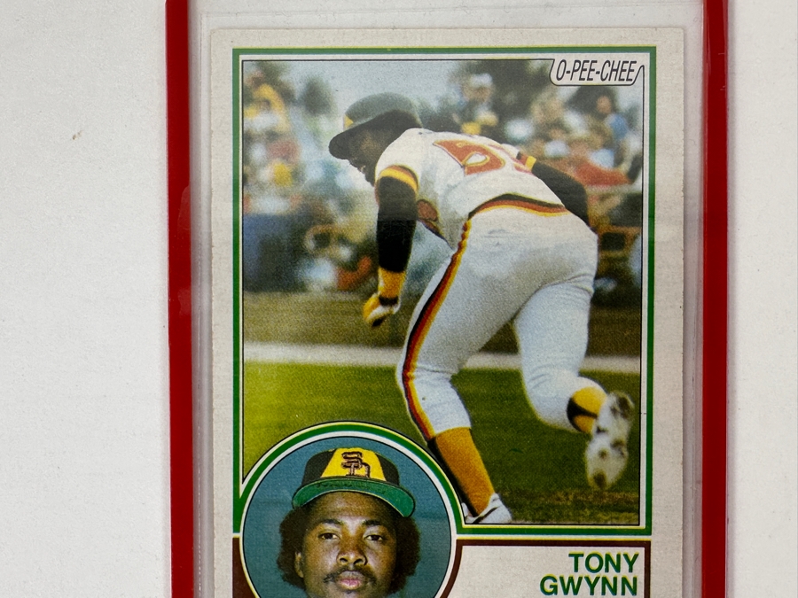 1983 Tony Gwynn (HOF) San Diego Padres O-PEE-CHEE Rookie Baseball Card [Photo 6]
