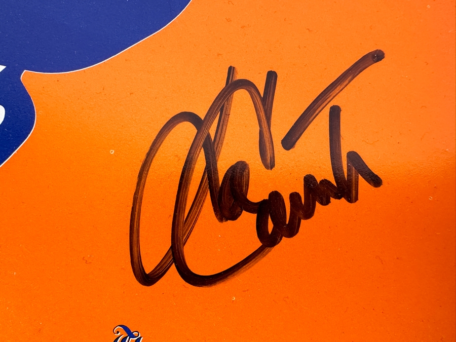 Tony Gwynn & Ken Caminiti Autographed Keep The Faith Padres Sign The San Diego Union Tribune With Jack In The Box Ad On Back 1996 14 X 10 - LAST ONE [Photo 3]