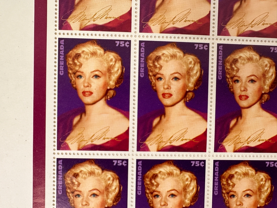 (2) Limited Edition Marilyn Monroe Mint Stamp Sheets From Grenada [Photo 3]
