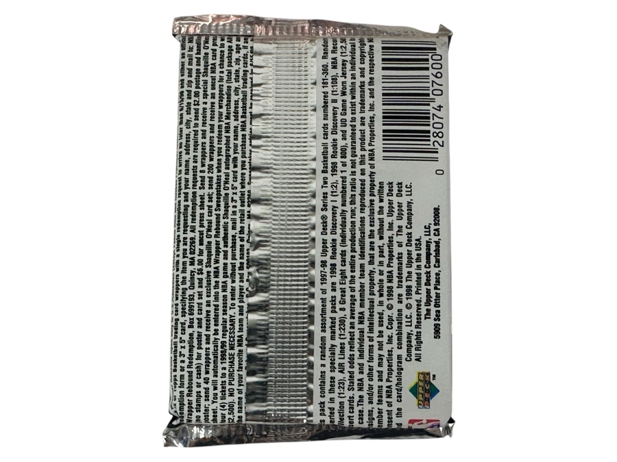 1997-98 Upper Deck Series Two Basketball Cards - 14 Cards - May Contain Ultra-Rare Michael Jordan Signed Game Jersey Card (GJ13S) That Sold For $1.4M - Read Details Page Before Bidding - Pack #1 [Photo 2]