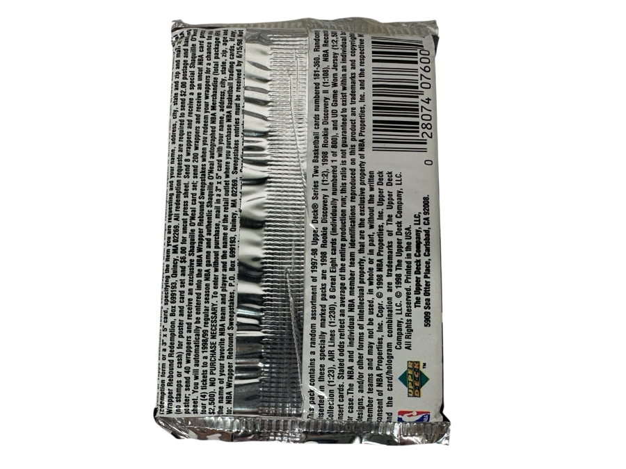 1997-98 Upper Deck Series Two Basketball Cards - 14 Cards - May Contain Ultra-Rare Michael Jordan Signed Game Jersey Card (GJ13S) That Sold For $1.4M - Read Details Page Before Bidding - Pack #3 [Photo 2]