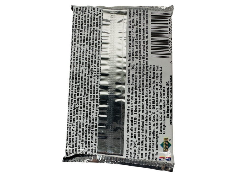 1997-98 Upper Deck Series Two Basketball Cards - 14 Cards - May Contain Ultra-Rare Michael Jordan Signed Game Jersey Card (GJ13S) That Sold For $1.4M - Read Details Page Before Bidding - Pack #4 [Photo 2]