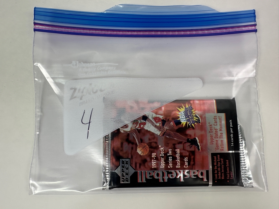 1997-98 Upper Deck Series Two Basketball Cards - 14 Cards - May Contain Ultra-Rare Michael Jordan Signed Game Jersey Card (GJ13S) That Sold For $1.4M - Read Details Page Before Bidding - Pack #4 [Photo 3]
