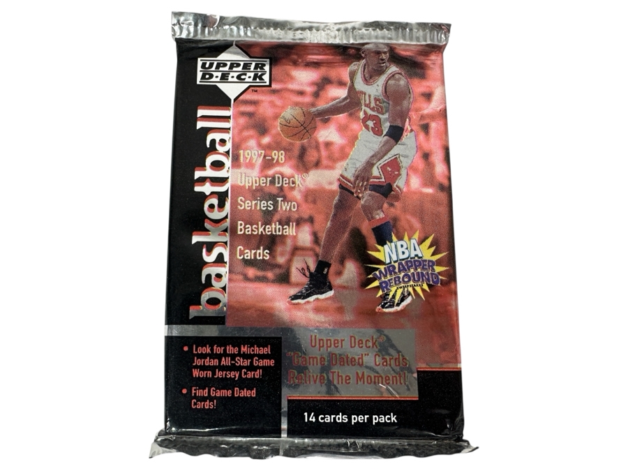 1997-98 Upper Deck Series Two Basketball Cards - 14 Cards - May Contain Ultra-Rare Michael Jordan Signed Game Jersey Card (GJ13S) That Sold For $1.4M - Read Details Page Before Bidding - Pack #5