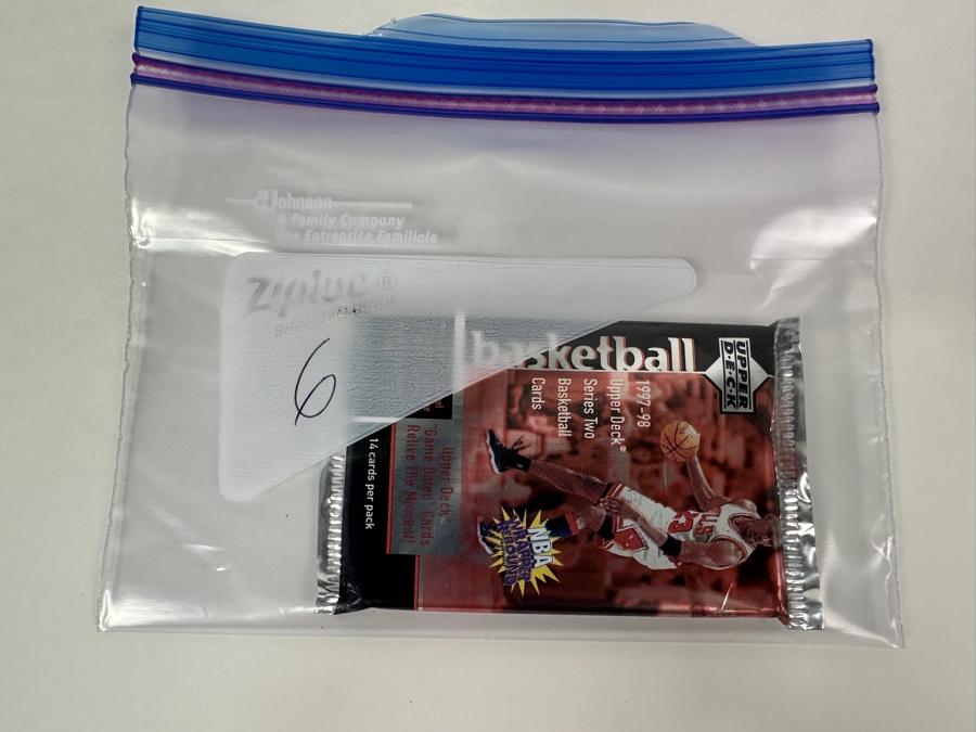 1997-98 Upper Deck Series Two Basketball Cards - 14 Cards - May Contain Ultra-Rare Michael Jordan Signed Game Jersey Card (GJ13S) That Sold For $1.4M - Read Details Page Before Bidding - Pack #6 [Photo 3]