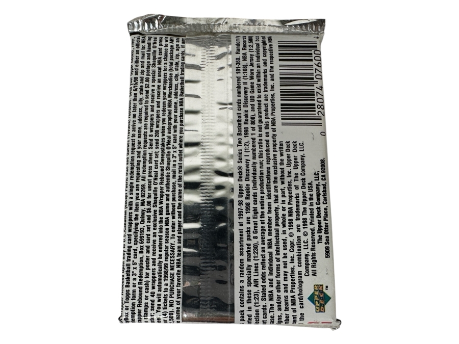 1997-98 Upper Deck Series Two Basketball Cards - 14 Cards - May Contain Ultra-Rare Michael Jordan Signed Game Jersey Card (GJ13S) That Sold For $1.4M - Read Details Page Before Bidding - Pack #7 [Photo 2]