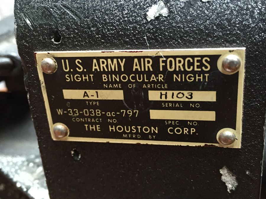 U. S. Army Air Forces Sight Binocular Night Optics Binoculars A1 The