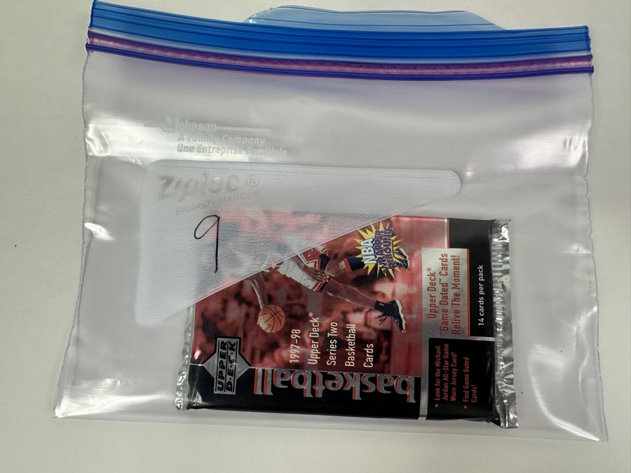 1997-98 Upper Deck Series Two Basketball Cards - 14 Cards - May Contain Ultra-Rare Michael Jordan Signed Game Jersey Card (GJ13S) That Sold For $1.4M - Read Details Page Before Bidding - Pack #9 [Photo 3]