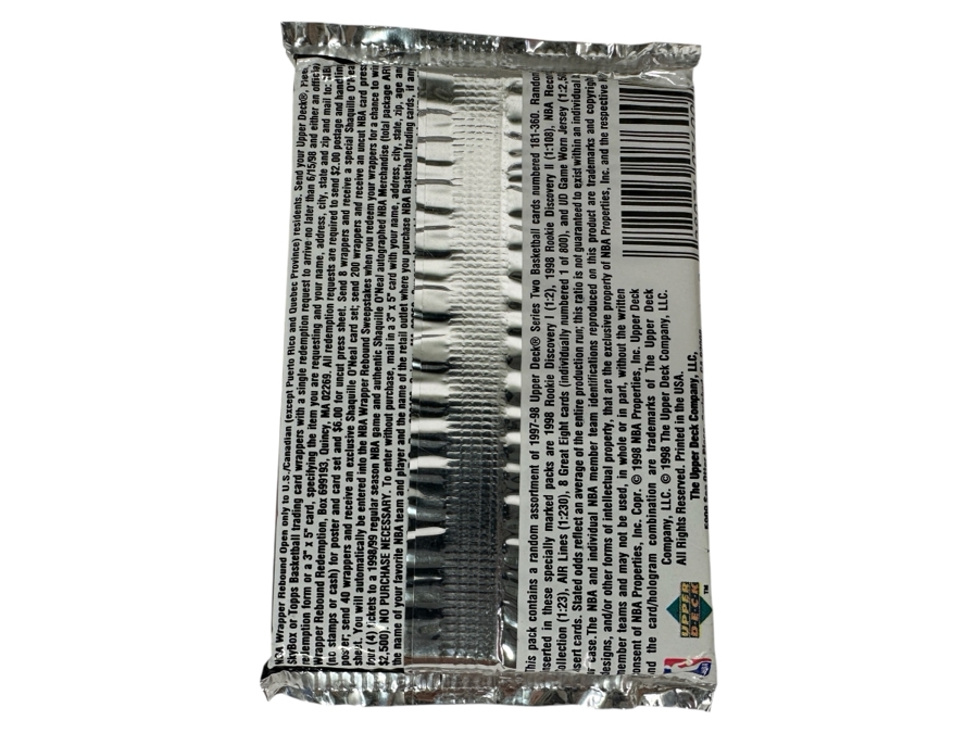 1997-98 Upper Deck Series Two Basketball Cards - 14 Cards - May Contain Ultra-Rare Michael Jordan Signed Game Jersey Card (GJ13S) That Sold For $1.4M - Read Details Page Before Bidding - Pack #9 [Photo 2]