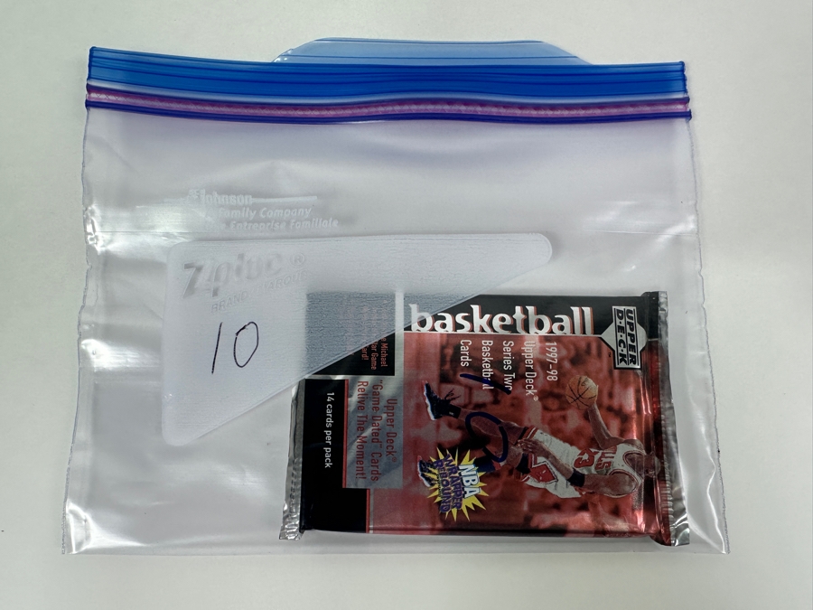 1997-98 Upper Deck Series Two Basketball Cards - 14 Cards - May Contain Ultra-Rare Michael Jordan Signed Game Jersey Card (GJ13S) That Sold For $1.4M - Read Details Page Before Bidding - Pack #10 [Photo 3]