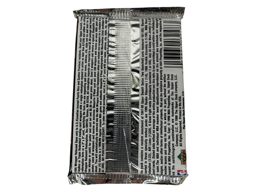 1997-98 Upper Deck Series Two Basketball Cards - 12 Cards - May Contain Ultra-Rare Michael Jordan Signed Game Jersey Card (GJ13S) That Sold For $1.4M - Read Details Page Before Bidding - Pack #11 [Photo 2]