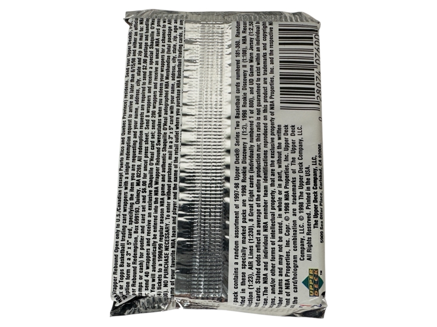 1997-98 Upper Deck Series Two Basketball Cards - 14 Cards - May Contain Ultra-Rare Michael Jordan Signed Game Jersey Card (GJ13S) That Sold For $1.4M - Read Details Page Before Bidding - Pack #12 [Photo 2]