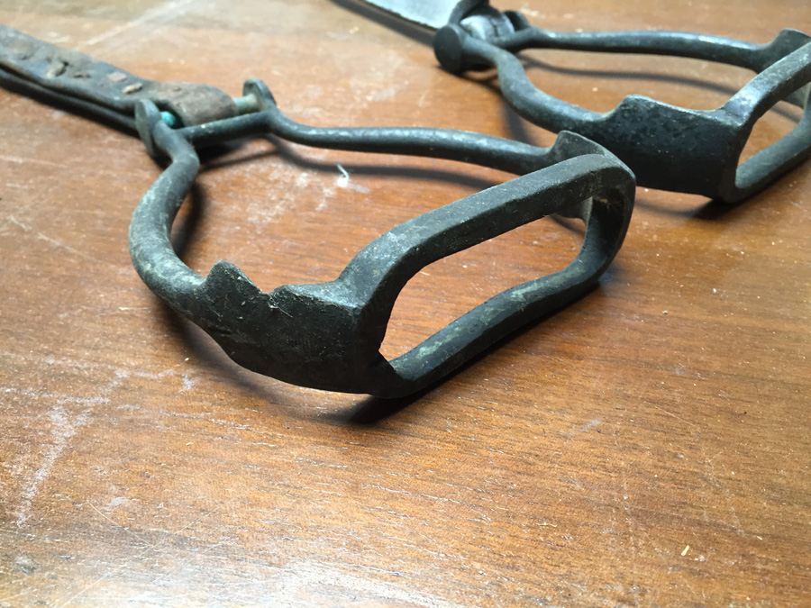 Vintage Cast Iron Stirrup Antique Old Western Horse