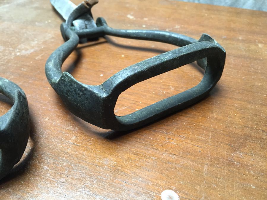 Vintage Cast Iron Stirrup Antique Old Western Horse [Photo 5]