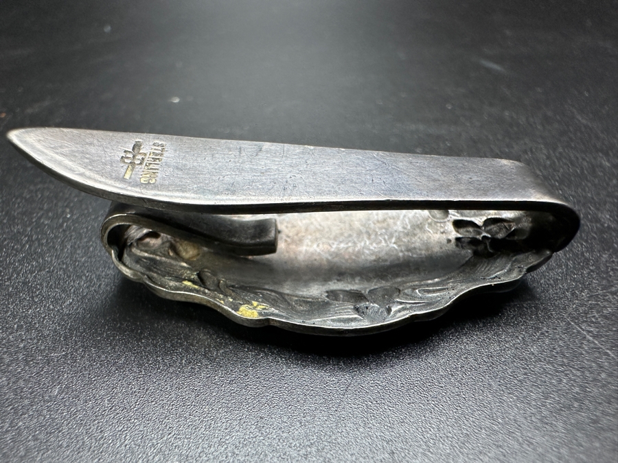 Vintage Sterling Silver Money Clip 17.6g [Photo 6]