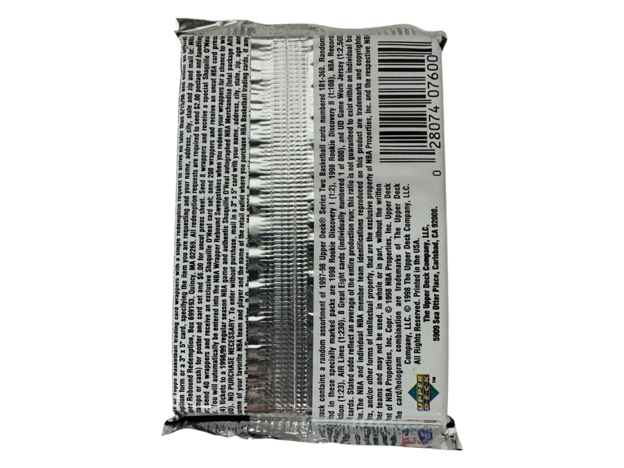 1997-98 Upper Deck Series Two Basketball Cards - 14 Cards - May Contain Ultra-Rare Michael Jordan Signed Game Jersey Card (GJ13S) That Sold For $1.4M - Read Details Page Before Bidding - Pack #18 [Photo 2]