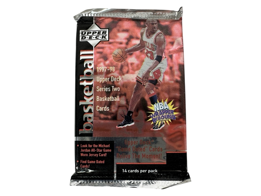1997-98 Upper Deck Series Two Basketball Cards - 14 Cards - May Contain Ultra-Rare Michael Jordan Signed Game Jersey Card (GJ13S) That Sold For $1.4M - Read Details Page Before Bidding - Pack #19 [Photo 1]