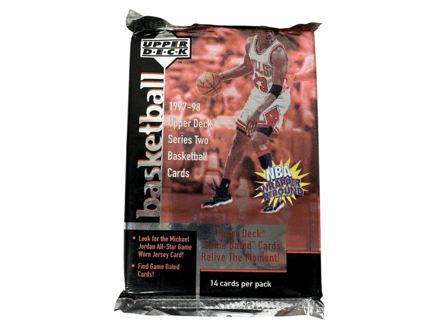 1997-98 Upper Deck Series Two Basketball Cards - 14 Cards - May Contain Ultra-Rare Michael Jordan Signed Game Jersey Card (GJ13S) That Sold For $1.4M - Read Details Page Before Bidding - Pack #20 [Photo 1]