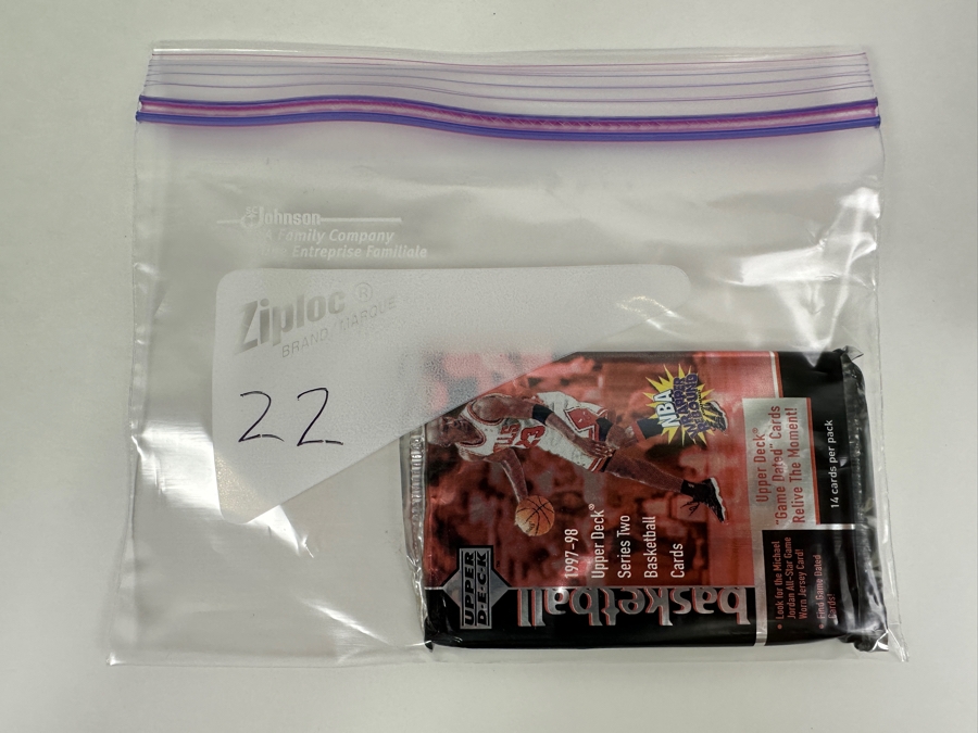 1997-98 Upper Deck Series Two Basketball Cards - 14 Cards - May Contain Ultra-Rare Michael Jordan Signed Game Jersey Card (GJ13S) That Sold For $1.4M - Read Details Page Before Bidding - Pack #22 [Photo 3]