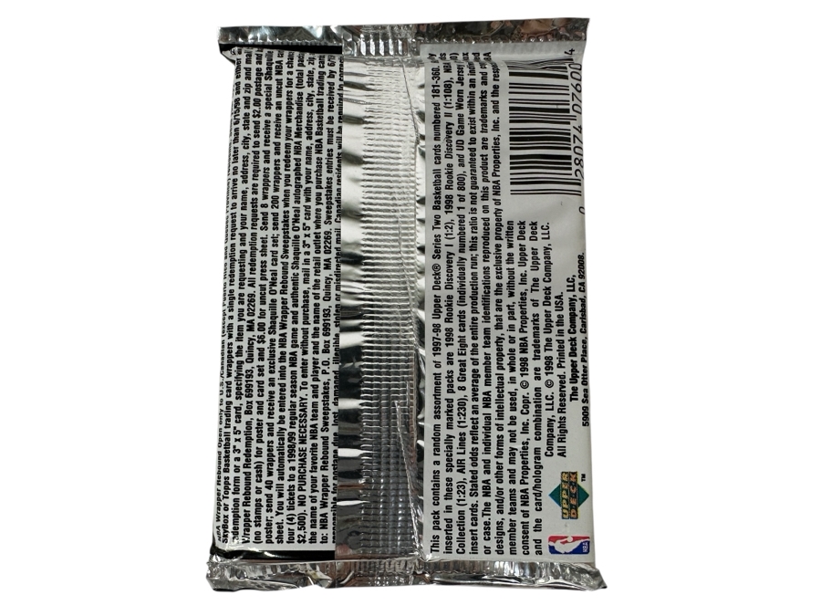 1997-98 Upper Deck Series Two Basketball Cards - 14 Cards - May Contain Ultra-Rare Michael Jordan Signed Game Jersey Card (GJ13S) That Sold For $1.4M - Read Details Page Before Bidding - Pack #24 [Photo 2]