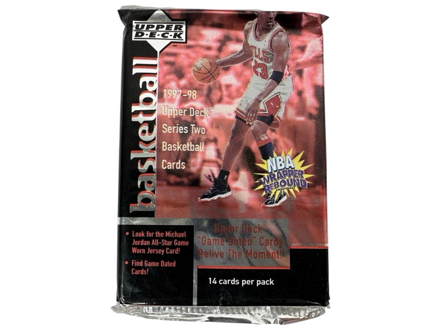 1997-98 Upper Deck Series Two Basketball Cards - 14 Cards - May Contain Ultra-Rare Michael Jordan Signed Game Jersey Card (GJ13S) That Sold For $1.4M - Read Details Page Before Bidding - Pack #24 [Photo 1]
