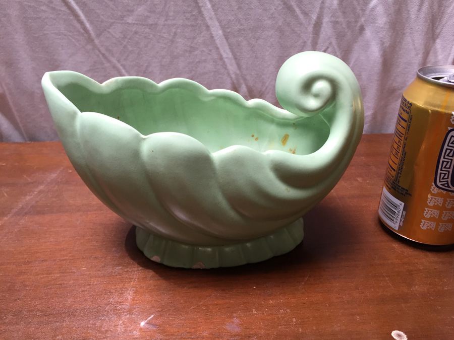 Vintage Green Planter Bowl