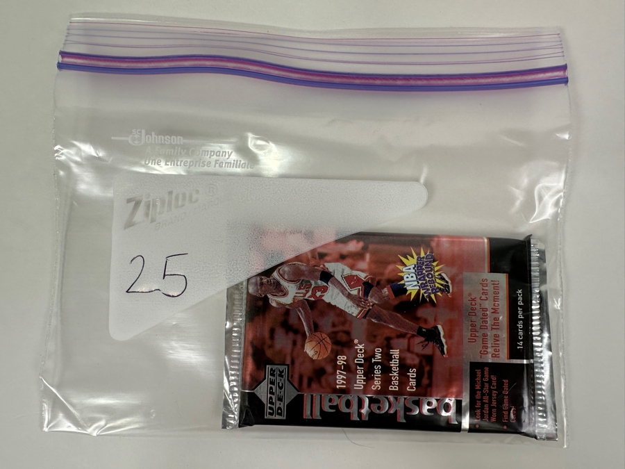 1997-98 Upper Deck Series Two Basketball Cards - 14 Cards - May Contain Ultra-Rare Michael Jordan Signed Game Jersey Card (GJ13S) That Sold For $1.4M - Read Details Page Before Bidding - Pack #25 [Photo 3]