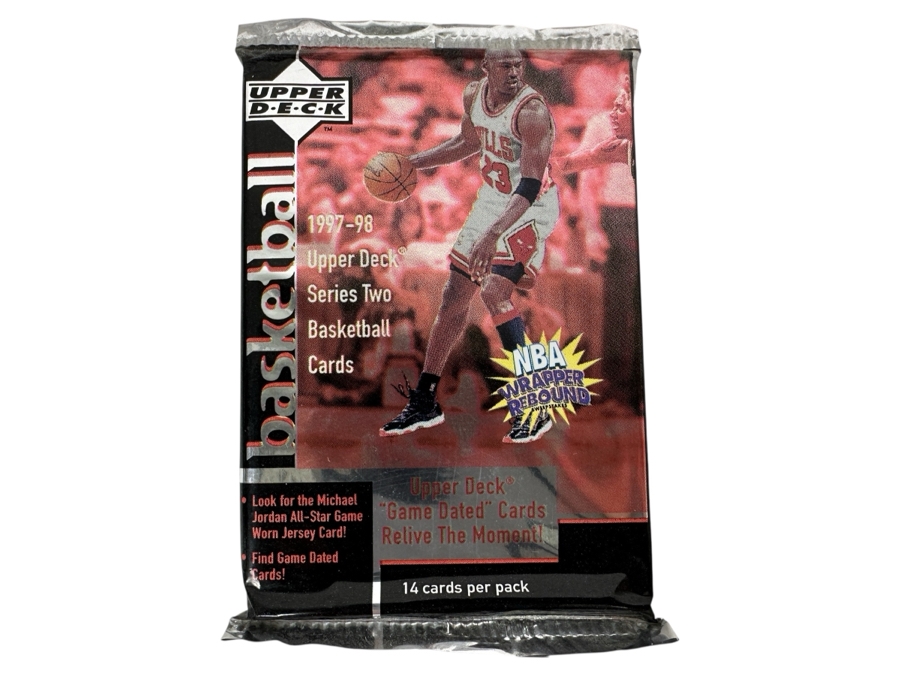1997-98 Upper Deck Series Two Basketball Cards - 14 Cards - May Contain Ultra-Rare Michael Jordan Signed Game Jersey Card (GJ13S) That Sold For $1.4M - Read Details Page Before Bidding - Pack #29 [Photo 1]
