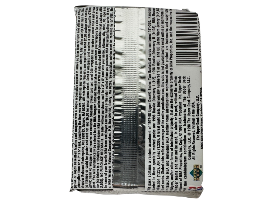 1997-98 Upper Deck Series Two Basketball Cards - 14 Cards - May Contain Ultra-Rare Michael Jordan Signed Game Jersey Card (GJ13S) That Sold For $1.4M - Read Details Page Before Bidding - Pack #30 [Photo 2]