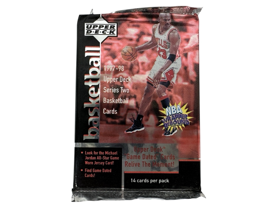 1997-98 Upper Deck Series Two Basketball Cards - 14 Cards - May Contain Ultra-Rare Michael Jordan Signed Game Jersey Card (GJ13S) That Sold For $1.4M - Read Details Page Before Bidding - Pack #30 [Photo 1]