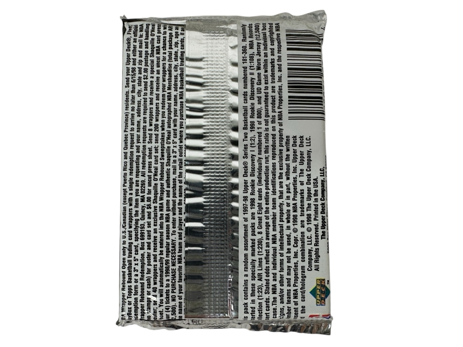 1997-98 Upper Deck Series Two Basketball Cards - 14 Cards - May Contain Ultra-Rare Michael Jordan Signed Game Jersey Card (GJ13S) That Sold For $1.4M - Read Details Page Before Bidding - Pack #31 [Photo 2]