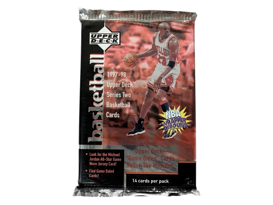 1997-98 Upper Deck Series Two Basketball Cards - 14 Cards - May Contain Ultra-Rare Michael Jordan Signed Game Jersey Card (GJ13S) That Sold For $1.4M - Read Details Page Before Bidding - Pack #31 [Photo 1]