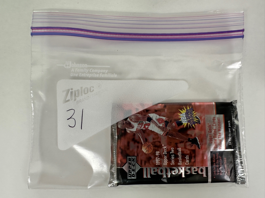 1997-98 Upper Deck Series Two Basketball Cards - 14 Cards - May Contain Ultra-Rare Michael Jordan Signed Game Jersey Card (GJ13S) That Sold For $1.4M - Read Details Page Before Bidding - Pack #31 [Photo 3]