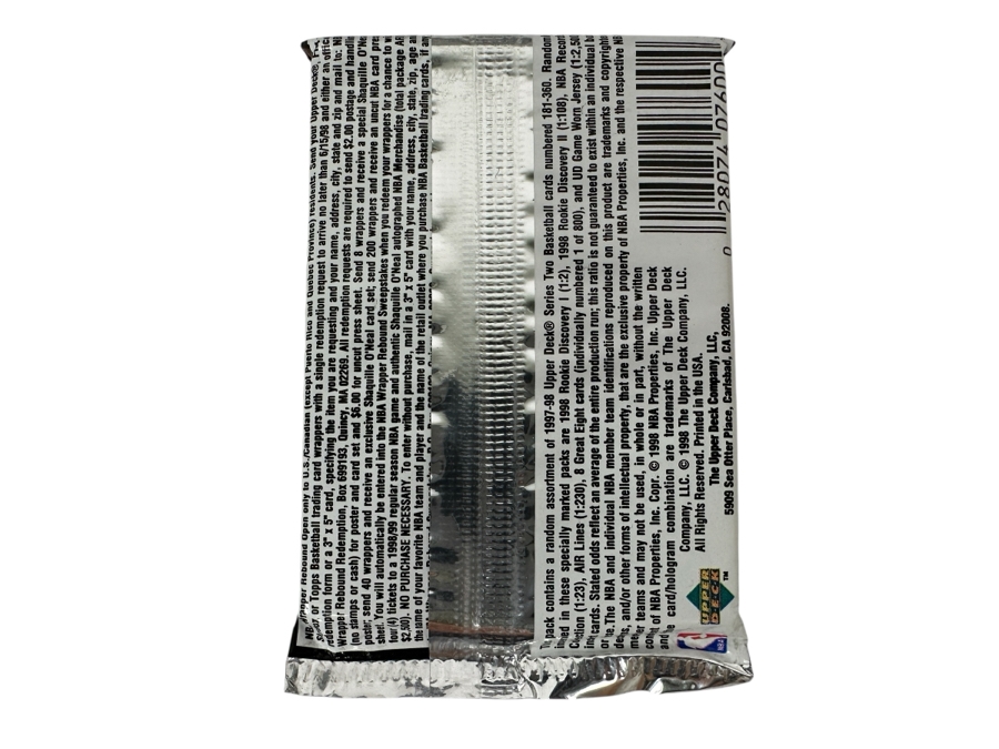 1997-98 Upper Deck Series Two Basketball Cards - 14 Cards - May Contain Ultra-Rare Michael Jordan Signed Game Jersey Card (GJ13S) That Sold For $1.4M - Read Details Page Before Bidding - Pack #32 [Photo 2]