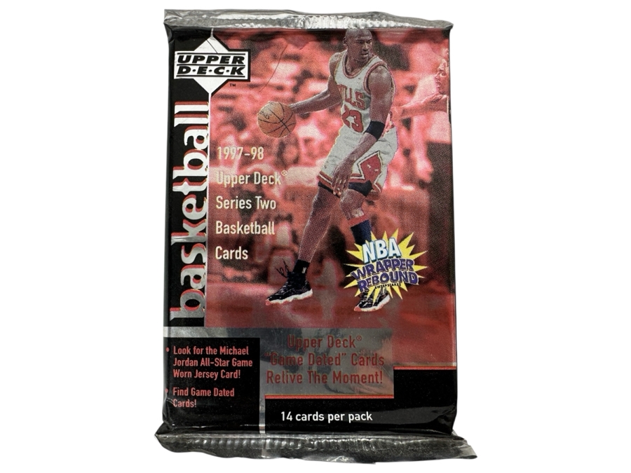 1997-98 Upper Deck Series Two Basketball Cards - 14 Cards - May Contain Ultra-Rare Michael Jordan Signed Game Jersey Card (GJ13S) That Sold For $1.4M - Read Details Page Before Bidding - Pack #33 [Photo 1]