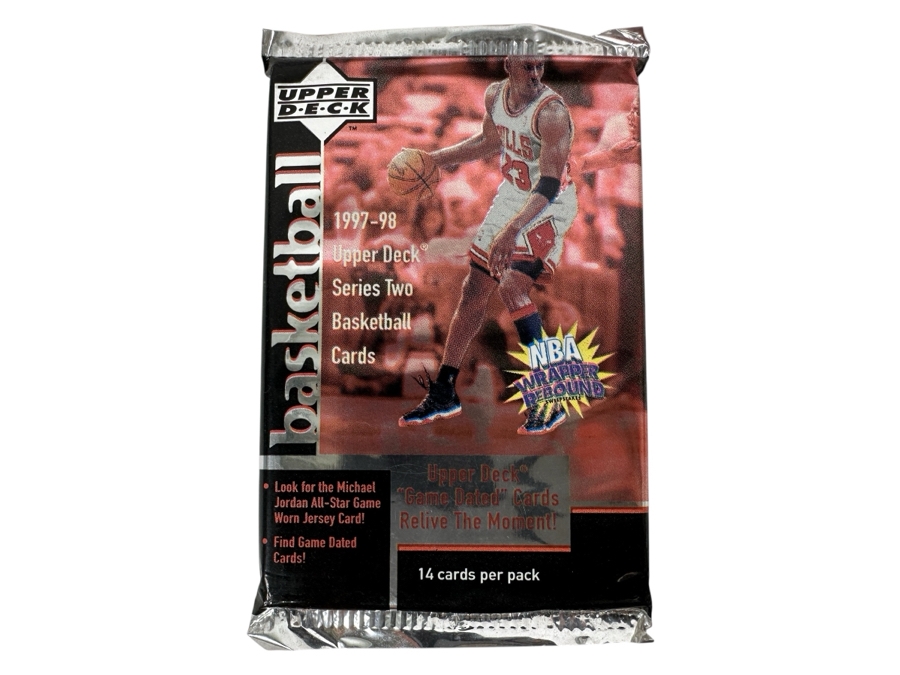 1997-98 Upper Deck Series Two Basketball Cards - 14 Cards - May Contain Ultra-Rare Michael Jordan Signed Game Jersey Card (GJ13S) That Sold For $1.4M - Read Details Page Before Bidding - Pack #34 [Photo 1]
