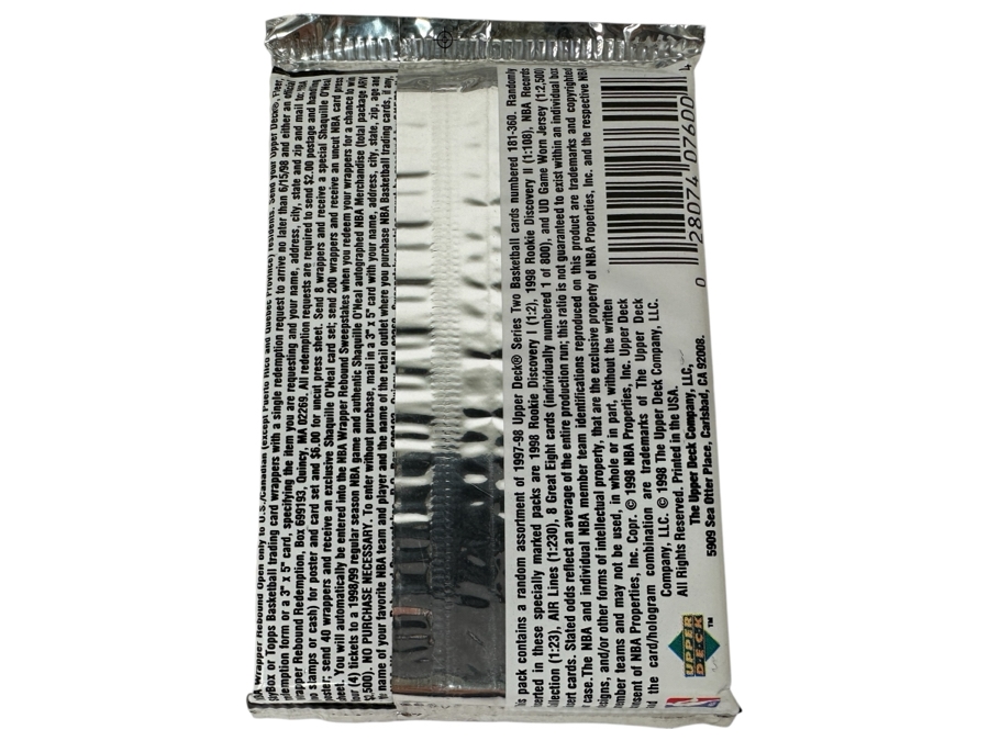 1997-98 Upper Deck Series Two Basketball Cards - 14 Cards - May Contain Ultra-Rare Michael Jordan Signed Game Jersey Card (GJ13S) That Sold For $1.4M - Read Details Page Before Bidding - Pack #35 [Photo 2]