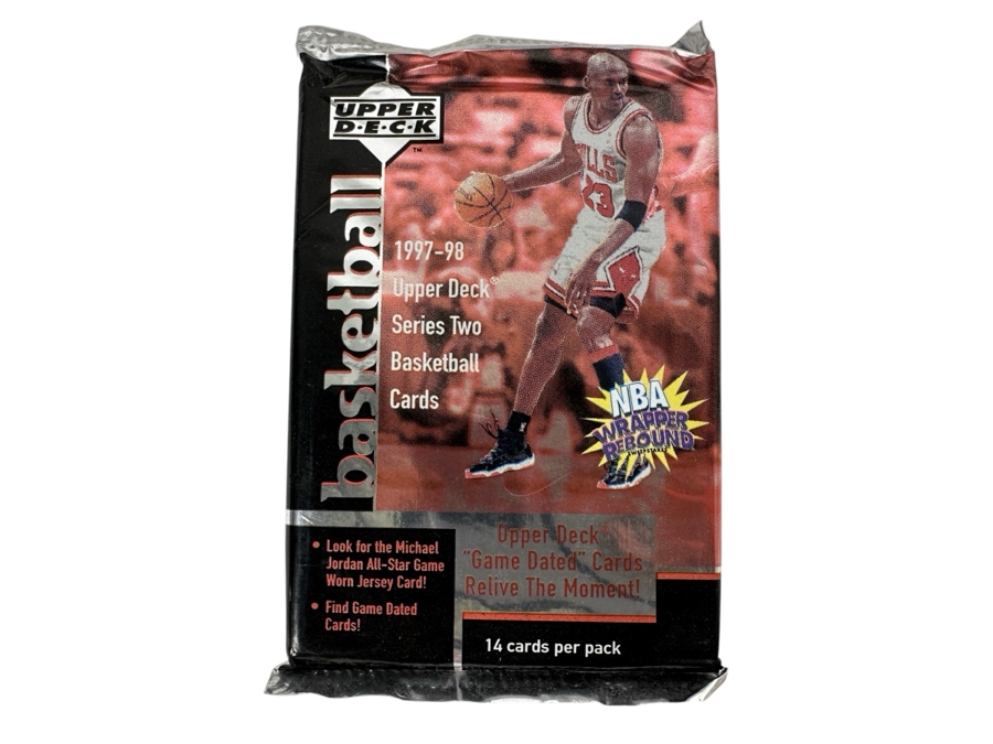 1997-98 Upper Deck Series Two Basketball Cards - 14 Cards - May Contain Ultra-Rare Michael Jordan Signed Game Jersey Card (GJ13S) That Sold For $1.4M - Read Details Page Before Bidding - Pack #36 [Photo 1]