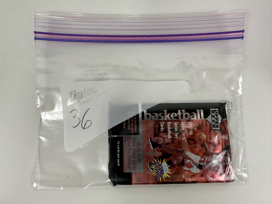 1997-98 Upper Deck Series Two Basketball Cards - 14 Cards - May Contain Ultra-Rare Michael Jordan Signed Game Jersey Card (GJ13S) That Sold For $1.4M - Read Details Page Before Bidding - Pack #36 [Photo 3]