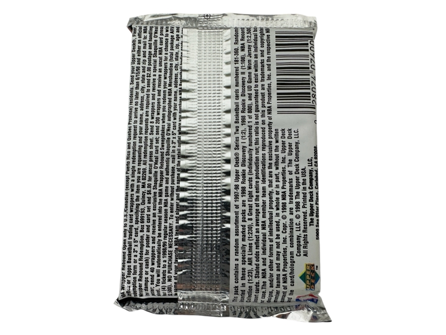 1997-98 Upper Deck Series Two Basketball Cards - 14 Cards - May Contain Ultra-Rare Michael Jordan Signed Game Jersey Card (GJ13S) That Sold For $1.4M - Read Details Page Before Bidding - Pack #38 [Photo 2]