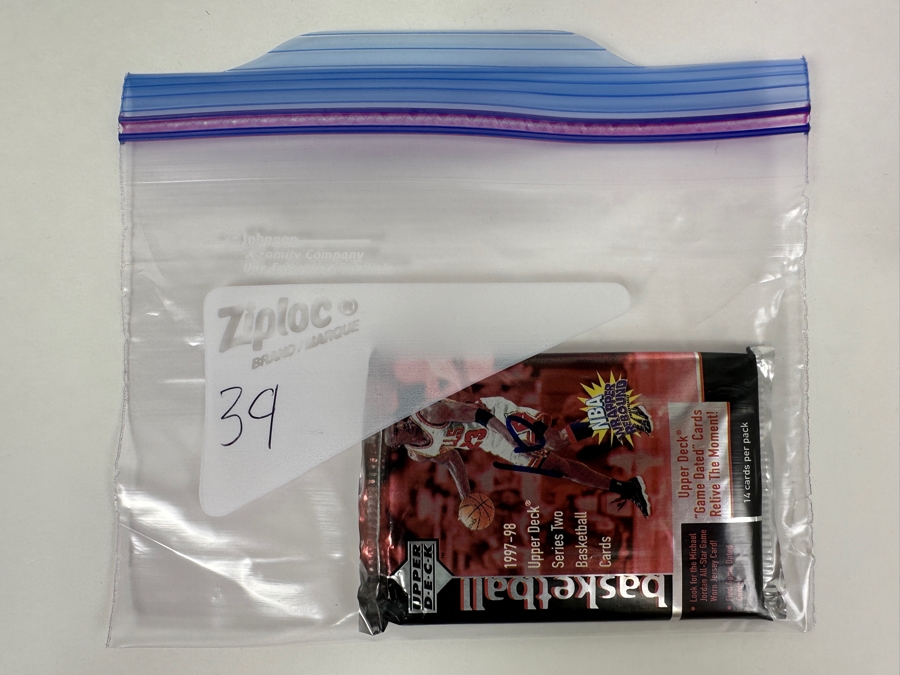 1997-98 Upper Deck Series Two Basketball Cards - 14 Cards - May Contain Ultra-Rare Michael Jordan Signed Game Jersey Card (GJ13S) That Sold For $1.4M - Read Details Page Before Bidding - Pack #39 [Photo 3]