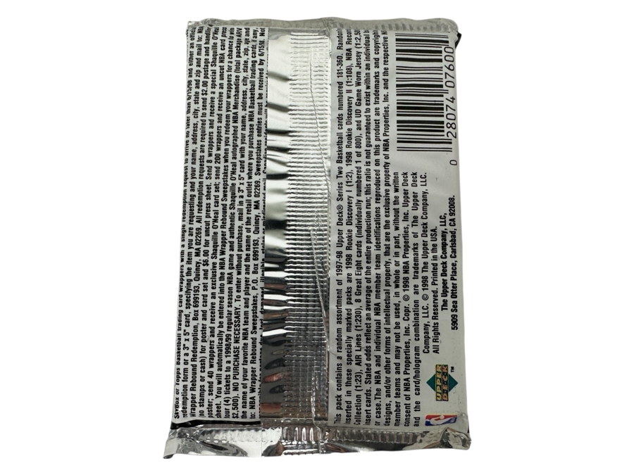 1997-98 Upper Deck Series Two Basketball Cards - 14 Cards - May Contain Ultra-Rare Michael Jordan Signed Game Jersey Card (GJ13S) That Sold For $1.4M - Read Details Page Before Bidding - Pack #42 [Photo 2]