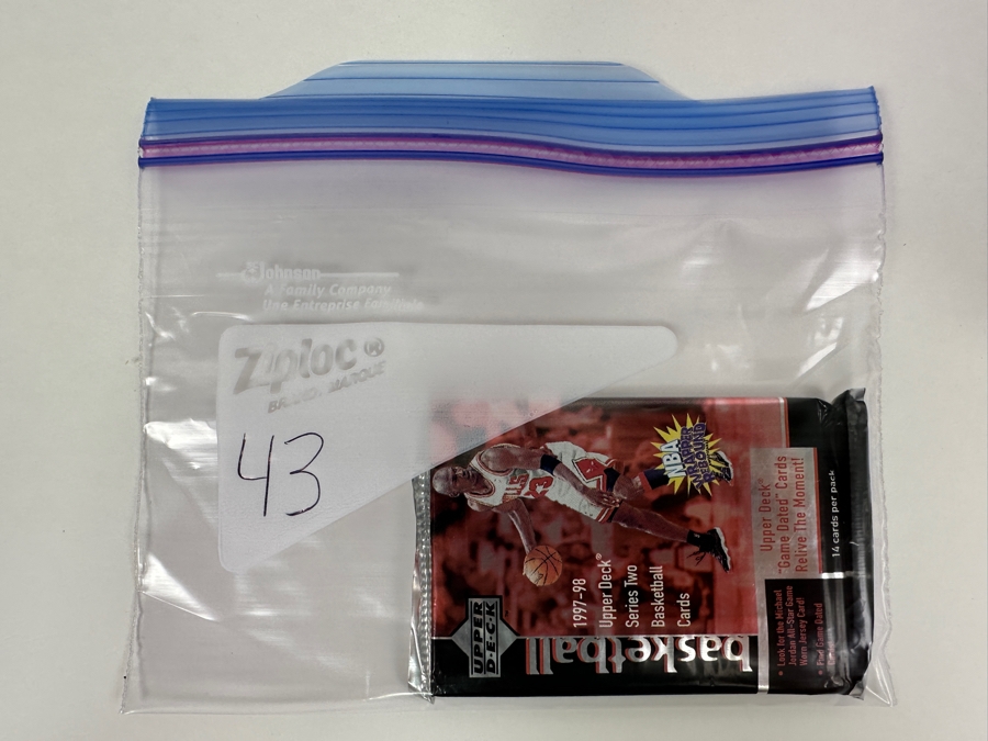 1997-98 Upper Deck Series Two Basketball Cards - 14 Cards - May Contain Ultra-Rare Michael Jordan Signed Game Jersey Card (GJ13S) That Sold For $1.4M - Read Details Page Before Bidding - Pack #43 [Photo 3]