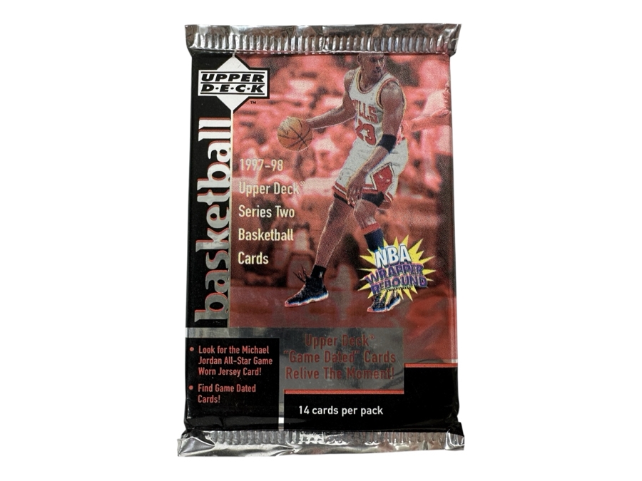 1997-98 Upper Deck Series Two Basketball Cards - 14 Cards - May Contain Ultra-Rare Michael Jordan Signed Game Jersey Card (GJ13S) That Sold For $1.4M - Read Details Page Before Bidding - Pack #44 [Photo 1]
