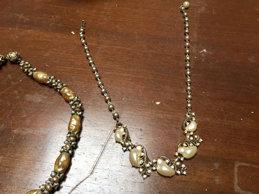 Vintage Jewelry Lot with Silverplated Jewelry Box [Photo 16]