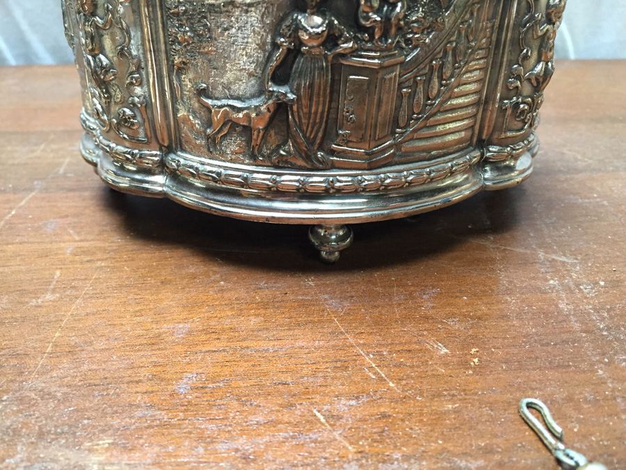 Vintage Jewelry Lot with Silverplated Jewelry Box [Photo 20]